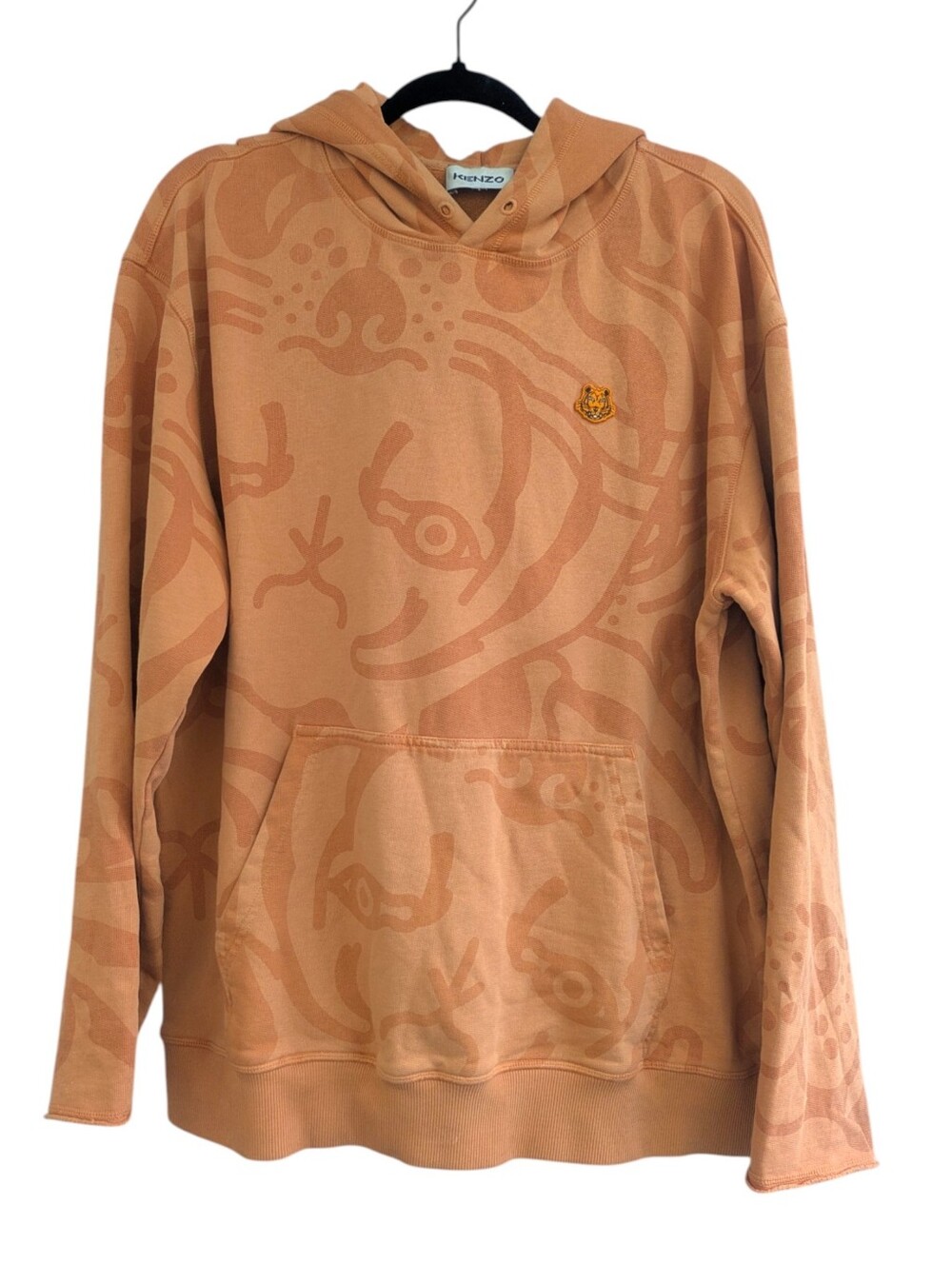 Kenzo Orange Tiger Hoodie